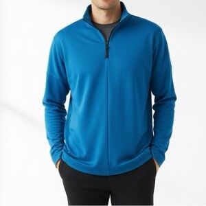 3/25$ (Mix&Match) Levelwear Blue Quarter-Zip Sweatshirt, Size XL
